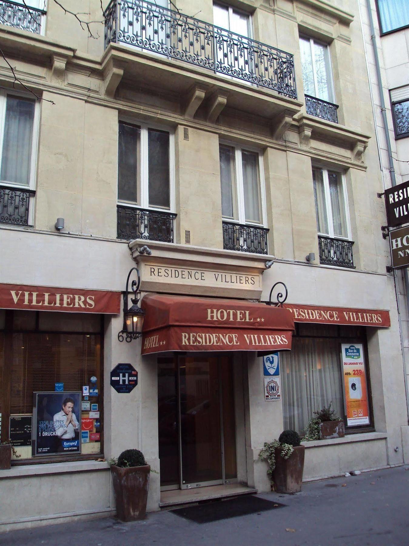 Résidence Villiers Paris Extérieur photo